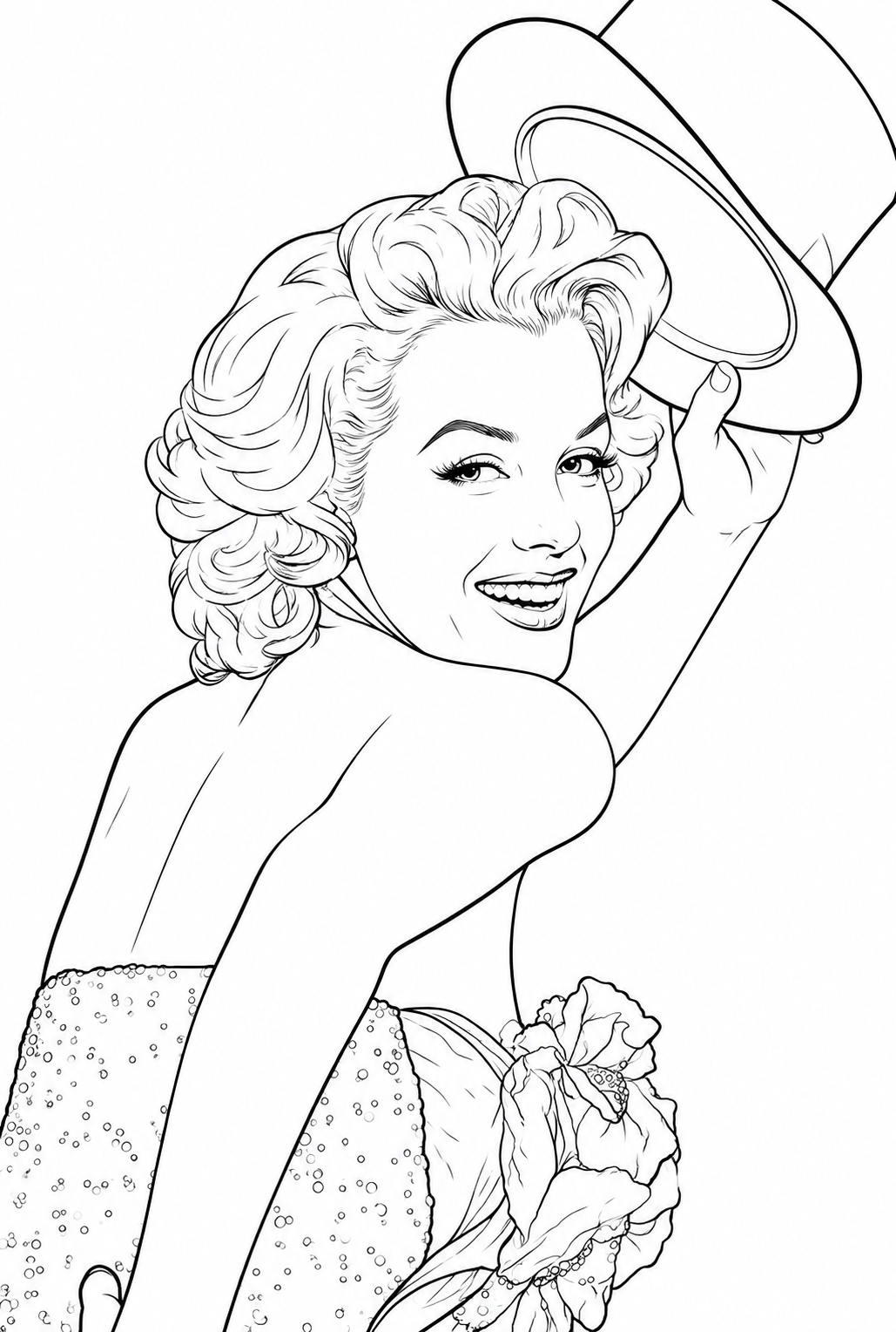 Marylin Monroe colouring book