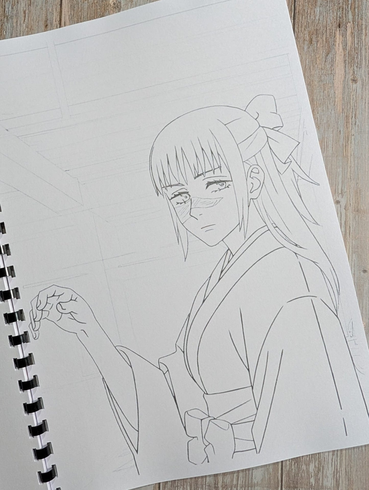 Jujitsu kaisan inspired colouring book