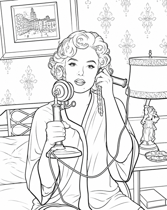 Marylin Monroe colouring book