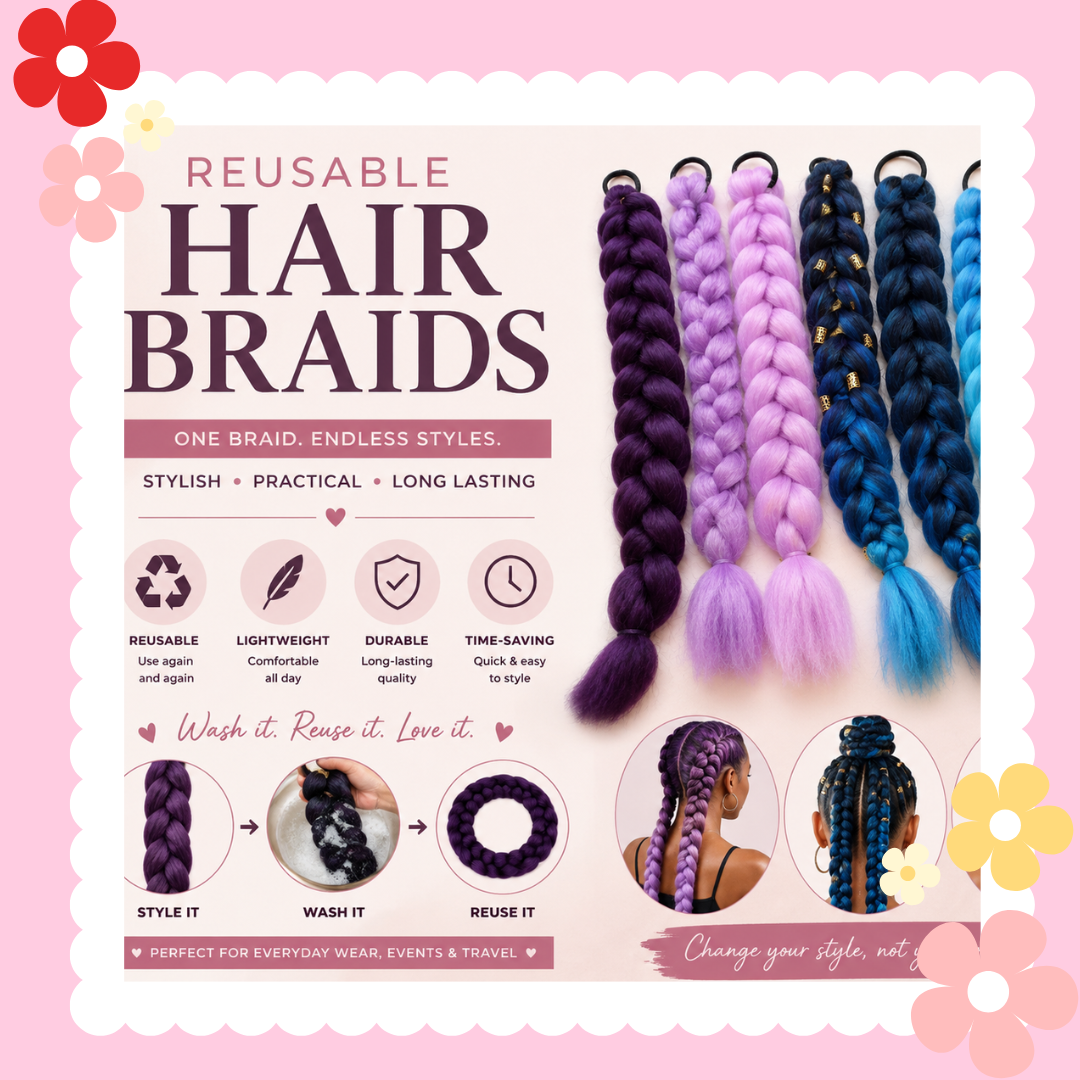 Reusable Hair Braids