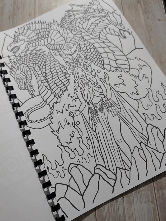 Dungeons and Dragons colouring book