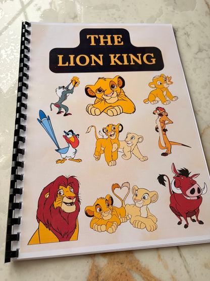 Lion King colouring book