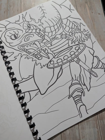 Dungeons and Dragons colouring book