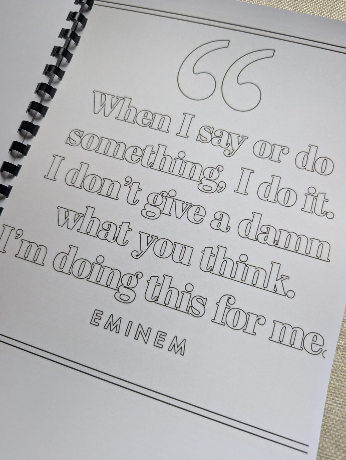 Eminem colouring book