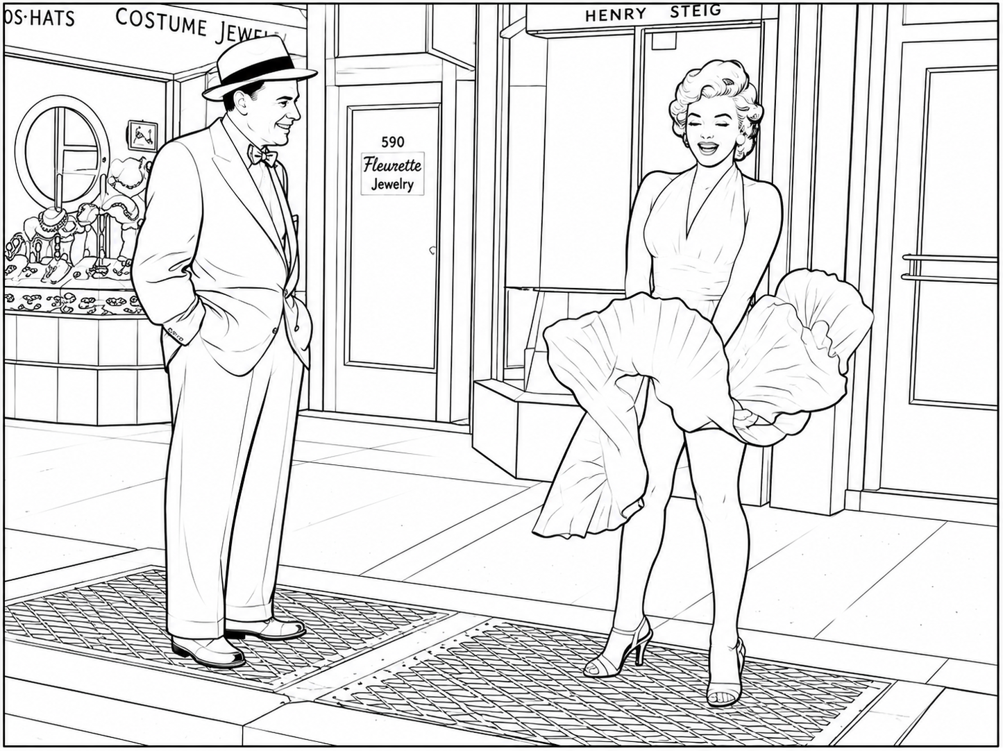 Marylin Monroe colouring book