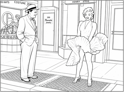 Marylin Monroe colouring book