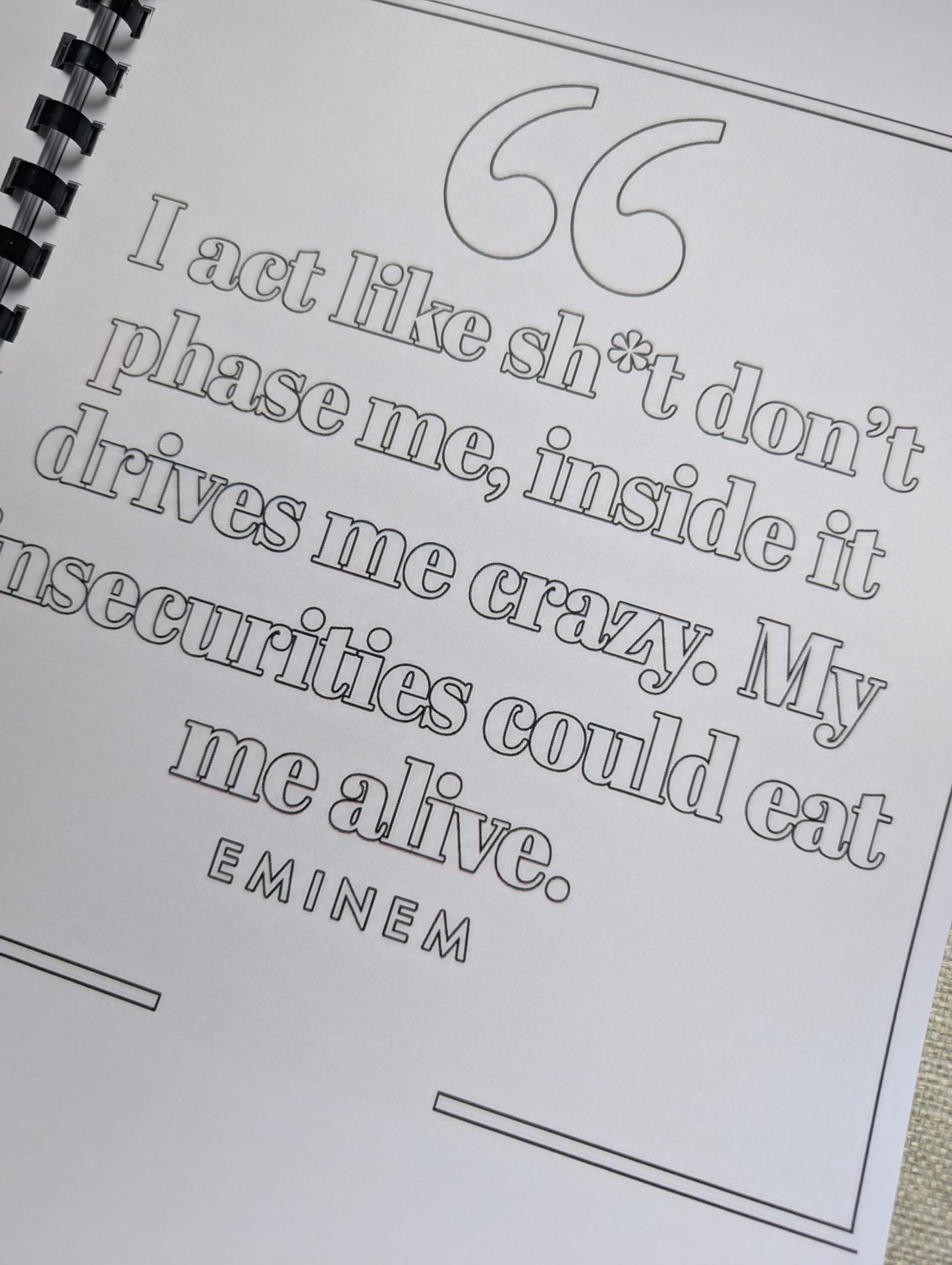 Eminem colouring book