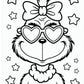 Grinch colouring book
