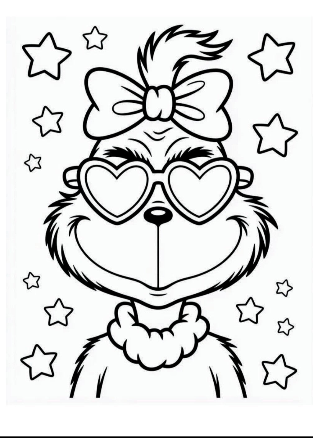 Grinch colouring book