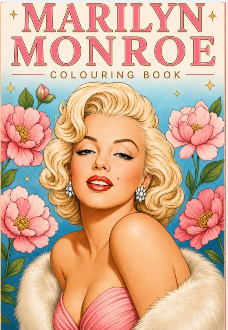 Marylin Monroe colouring book