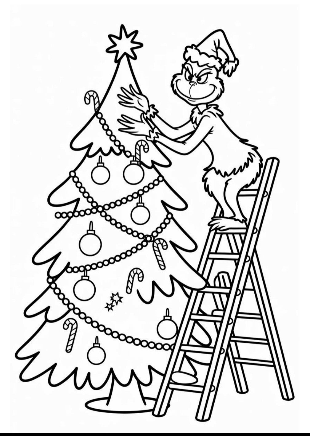 Grinch colouring book