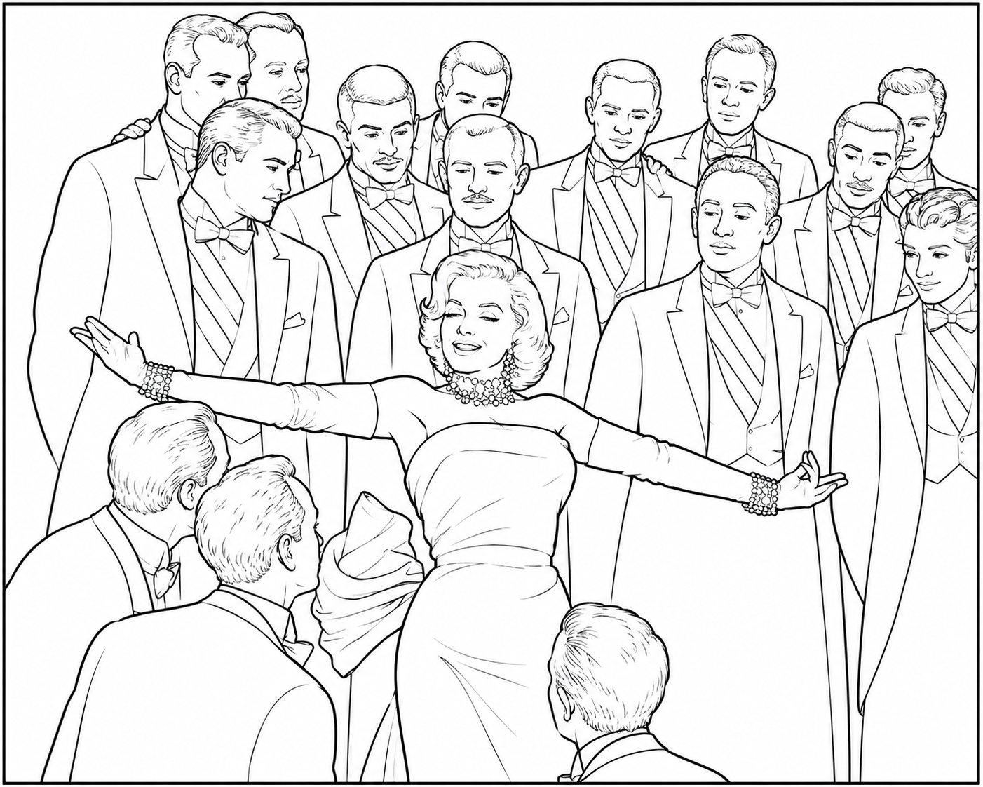 Marylin Monroe colouring book