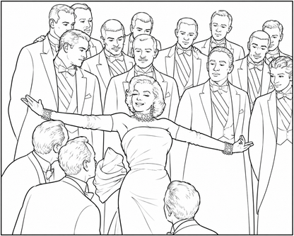 Marylin Monroe colouring book