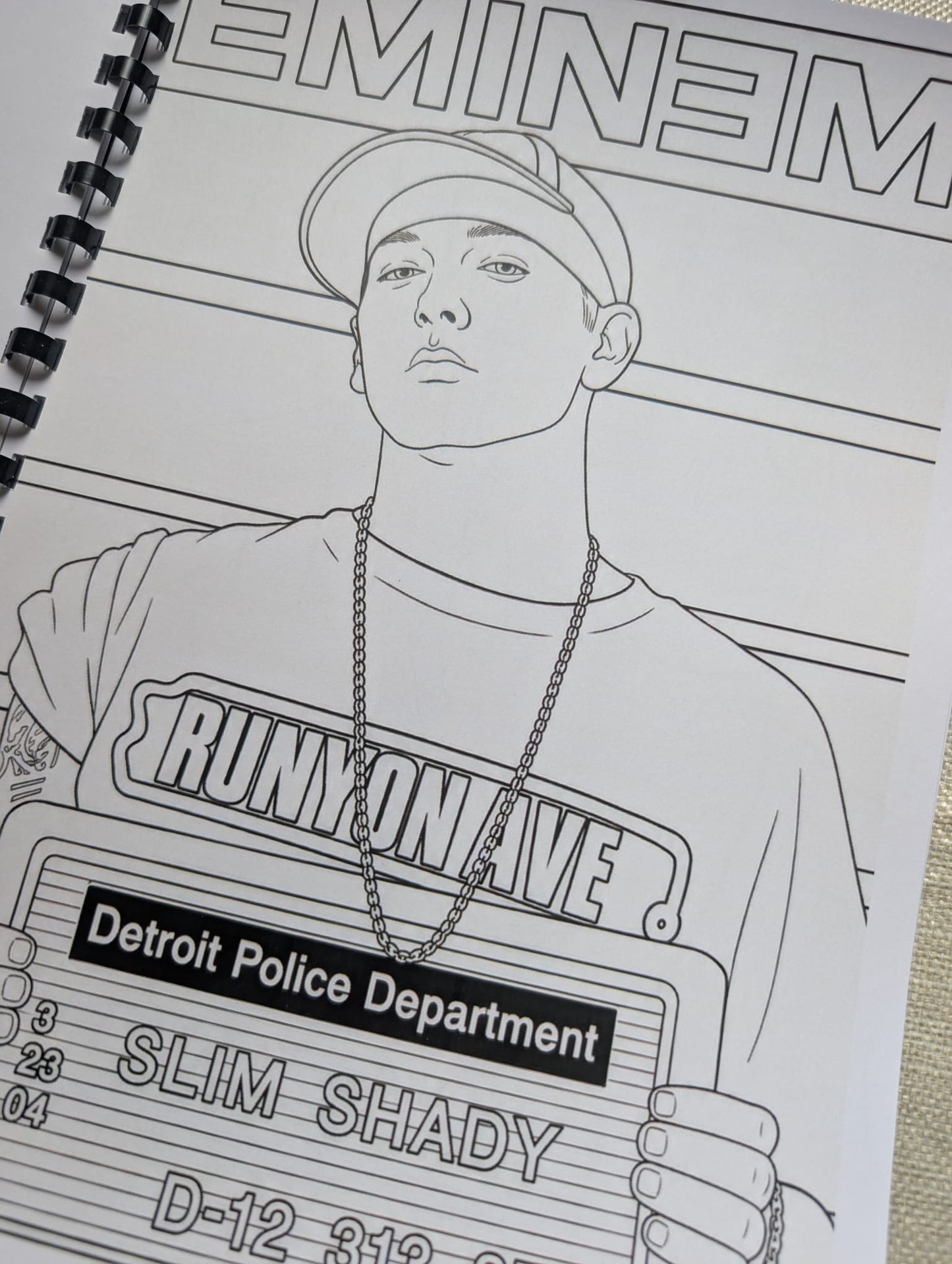 Eminem colouring book