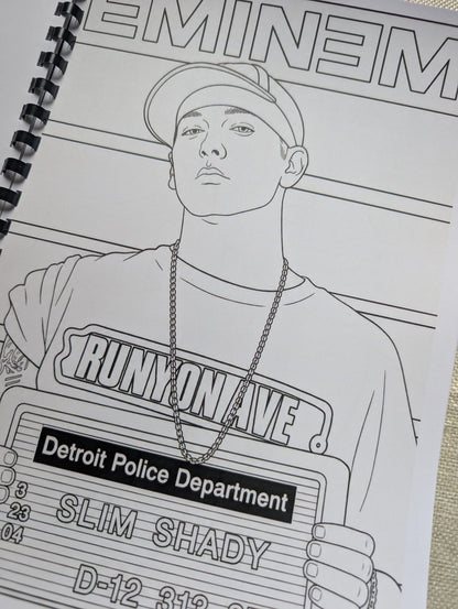 Eminem colouring book