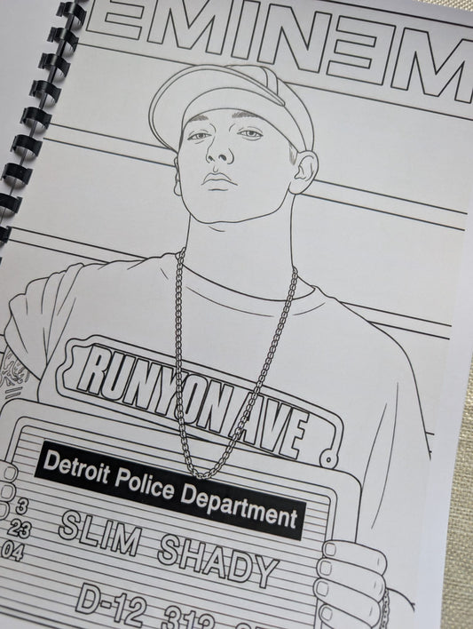 Eminem colouring book