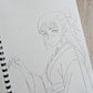 Jujitsu kaisan inspired colouring book