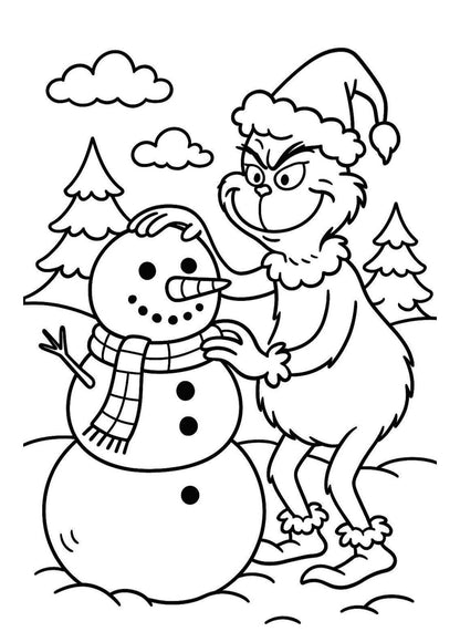 Grinch colouring book