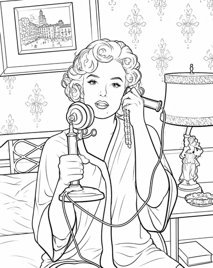 Marylin Monroe colouring book