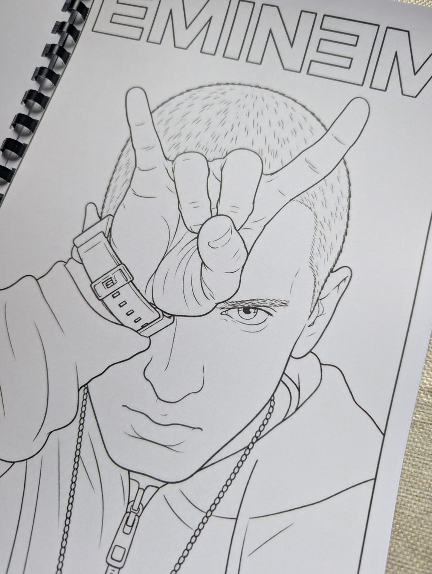 Eminem colouring book