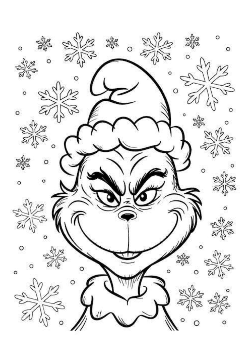 Grinch colouring book