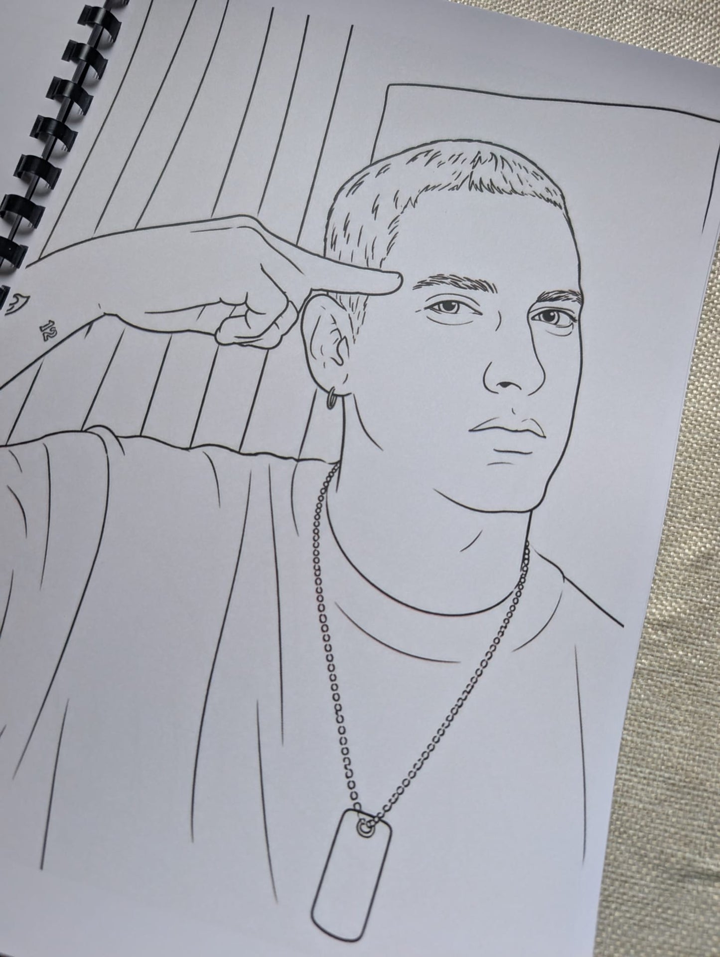 Eminem colouring book