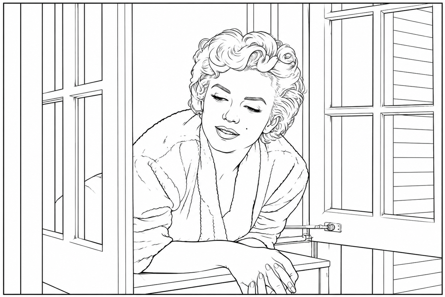 Marylin Monroe colouring book