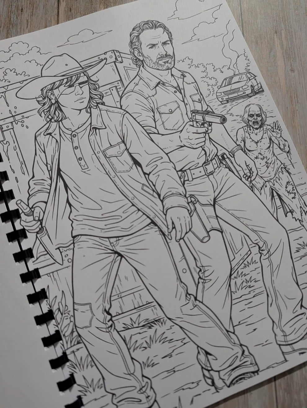 walking dead colouring book