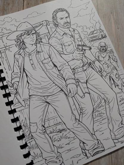 walking dead colouring book