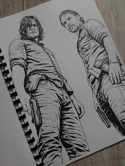 walking dead colouring book